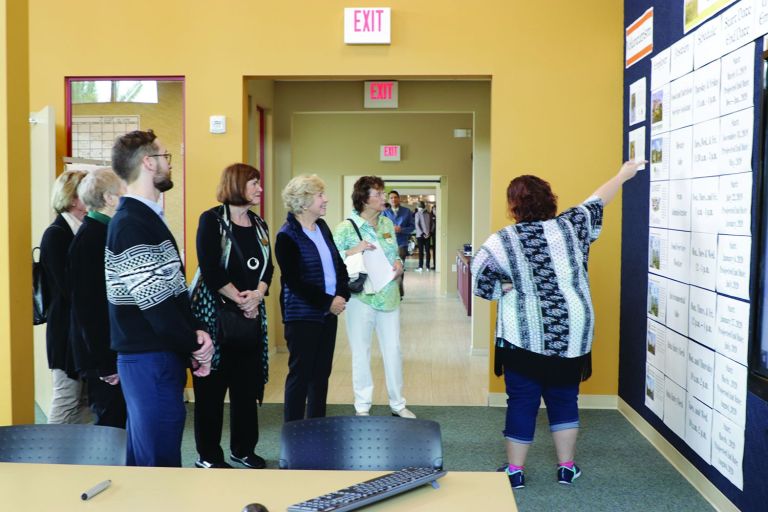 PEO Sisterhood Visits the Academy